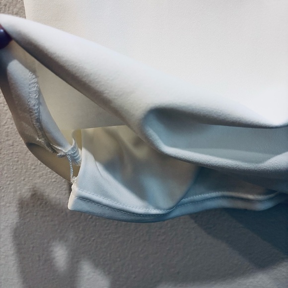 🤍 Calvin Klein Cream Ruffle‑Sleeve Lace Dress — Size 6 (NWT) - Picture 8 of 13